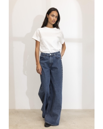 Camilla Pihl Bailey studs washed dark blue