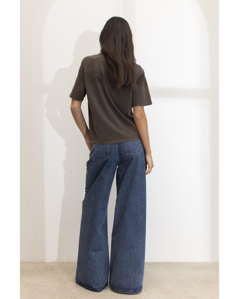 Camilla Pihl Bailey studs washed dark blue