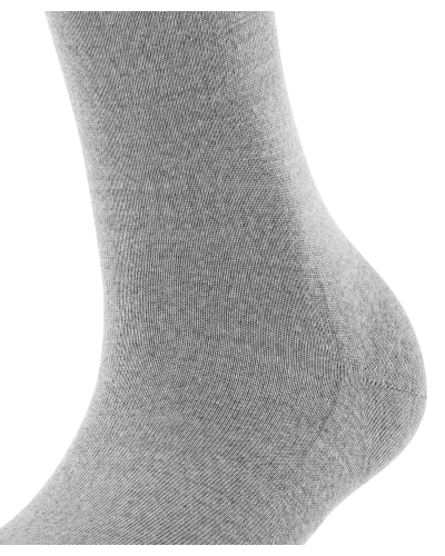 Falke Softmerino dames kniekousen light grey melange-