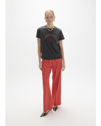 Lola Casademunt T-shirt rock and roll with strass black