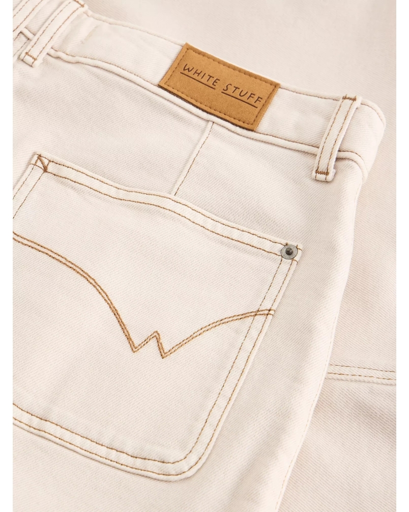 White Stuff Tia denim skirt nat white