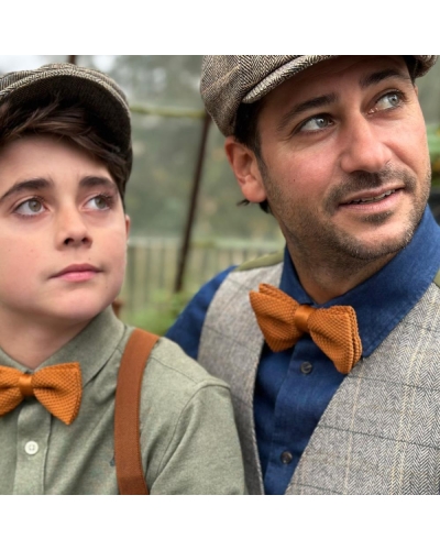 Sir Redman Work Gebreide Bowtie cognac