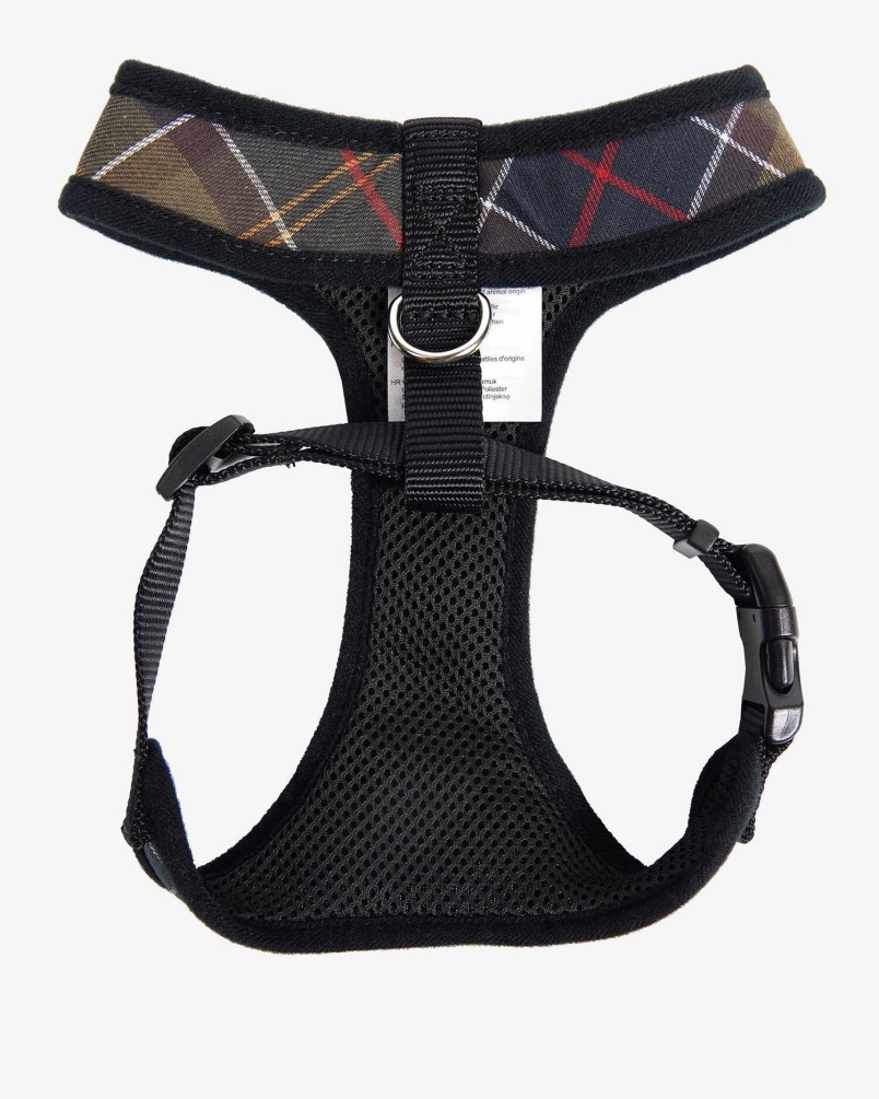 Barbour Tartan dog harness classic tartan
