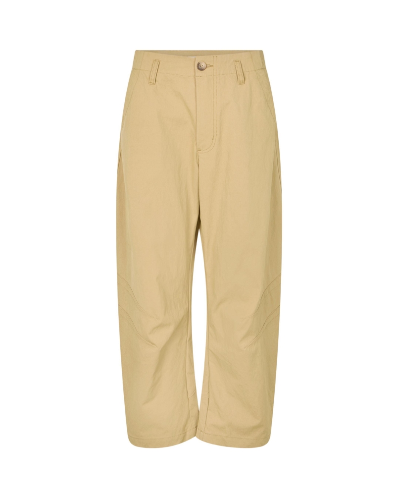 Rabens Saloner October - Utility shaped pants warm sand