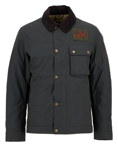 Barbour International Workers waxed jacket sage