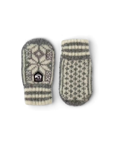 HESTRA KIDS NORDIC GREY grey/offwhite