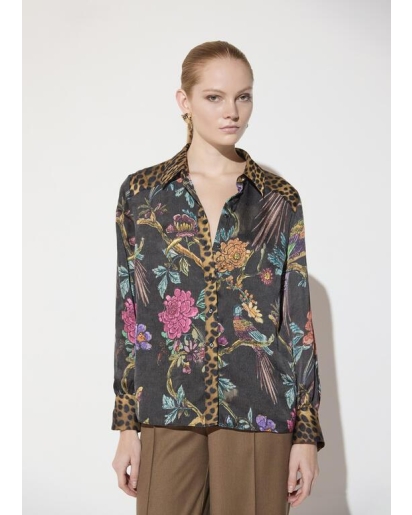 LOLA CASADEMUNT Lola Casademunt Regular fit shirt with animal and floral print