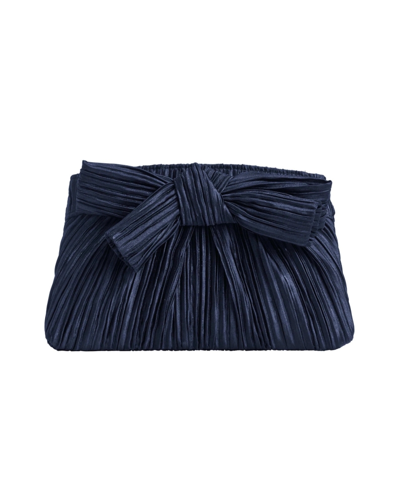 Swing Evening bag with bow midniht blue
