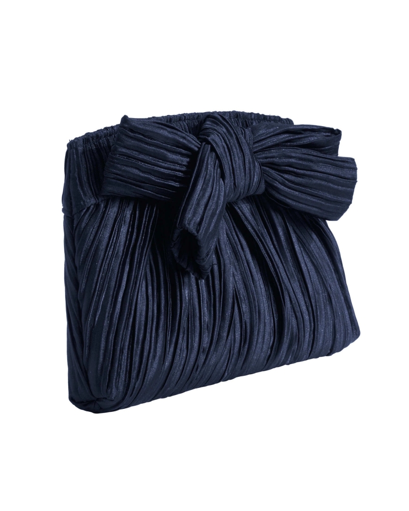 Swing Evening bag with bow midniht blue
