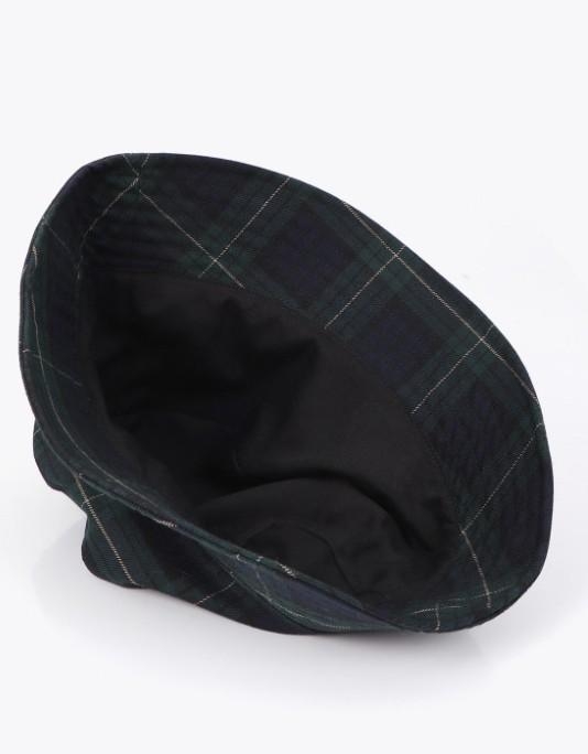 Lola Casademunt Tartan Print bucket hat green-blue