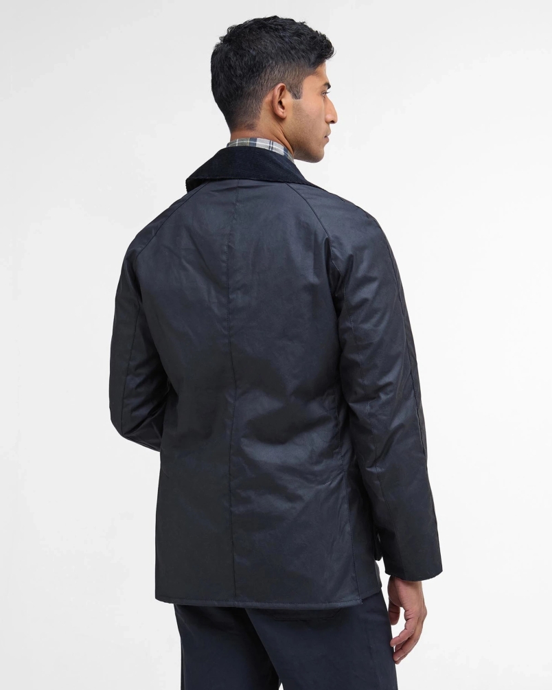 Barbour Ashby wax jacket navy