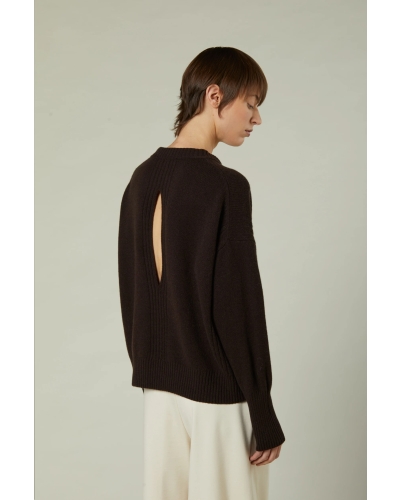 Daniele Fiesoli Crewneck Knit Jumper dark brown