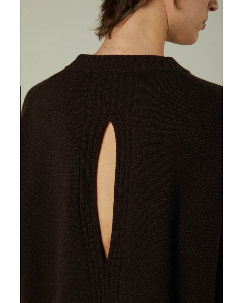 Daniele Fiesoli Crewneck Knit Jumper dark brown