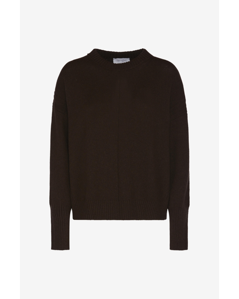 Daniele Fiesoli Crewneck Knit Jumper dark brown