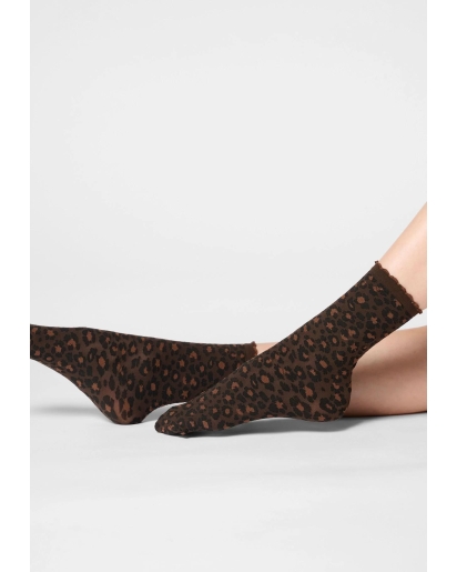 OROBLU Oroblu Twins floral leopard 50 sok (2pack)