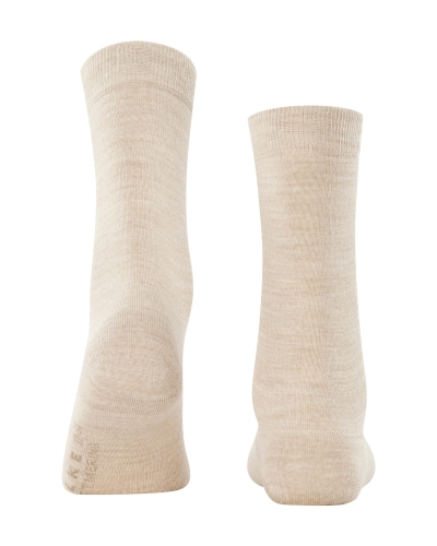 Falke Softmerino dames sokken beige melange-