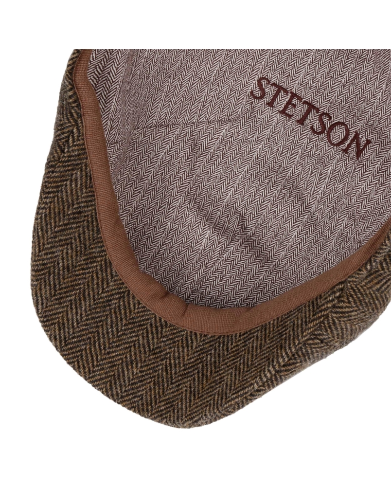 Stetson Texas wool herringbone brown-melange
