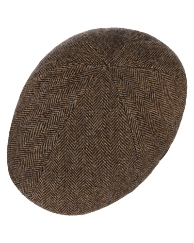 Stetson Texas wool herringbone brown-melange