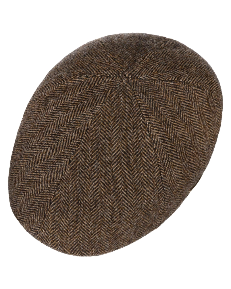 Stetson Texas wool herringbone brown-melange