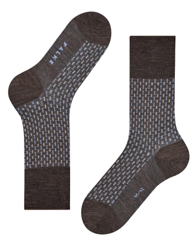 Falke Airport special edition heren sokken brown melange