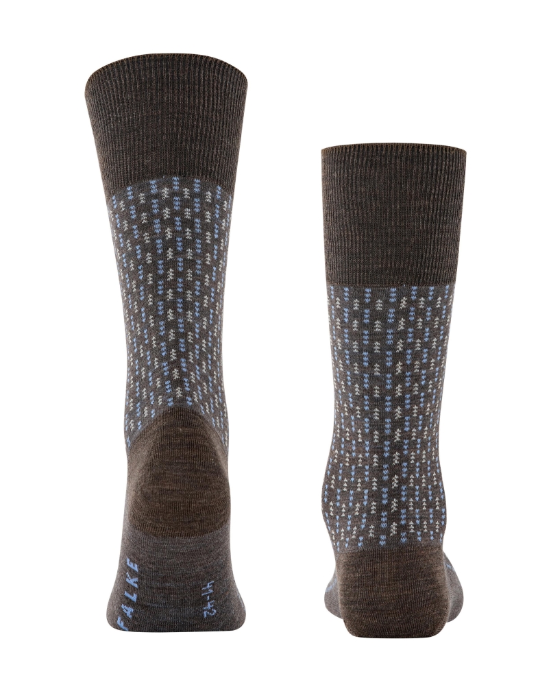 Falke Airport special edition heren sokken brown melange