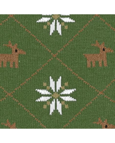 Burglinton Reindeer heren sokken fir green