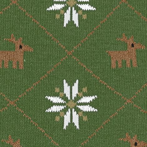 Burglinton Reindeer heren sokken fir green