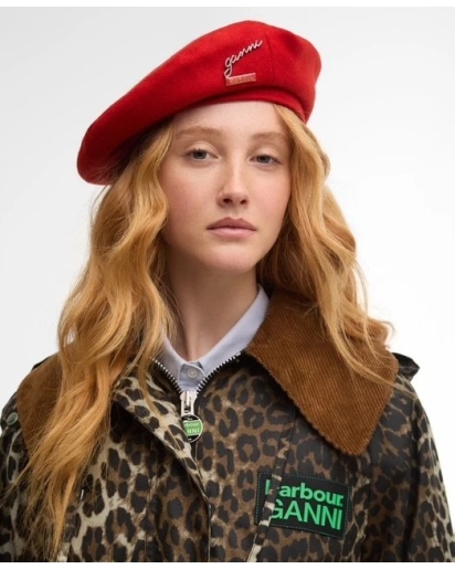 BARBOUR x GANNI Barbour x GANNI baret hat
