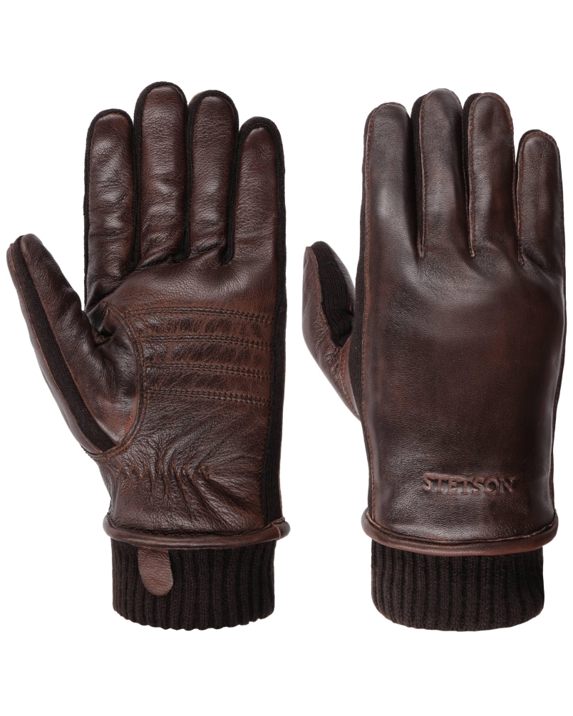 Stetson Gloves sheepskin chocolate