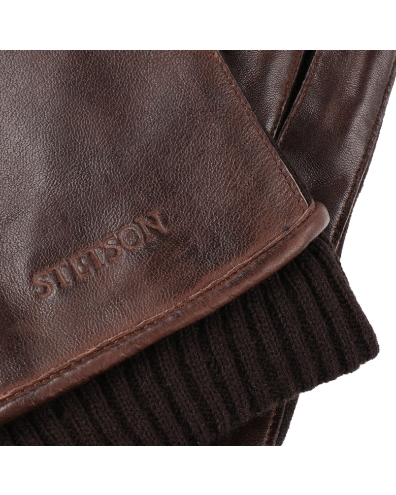 Stetson Gloves sheepskin chocolate