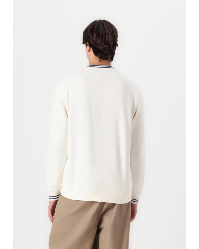 Barbour Rosford crewneck whisper white wh32 whisper white