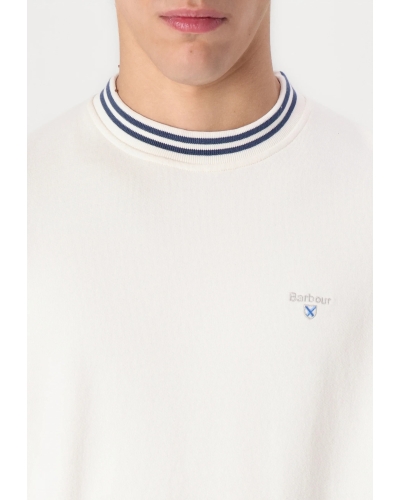 Barbour Rosford crewneck whisper white wh32 whisper white