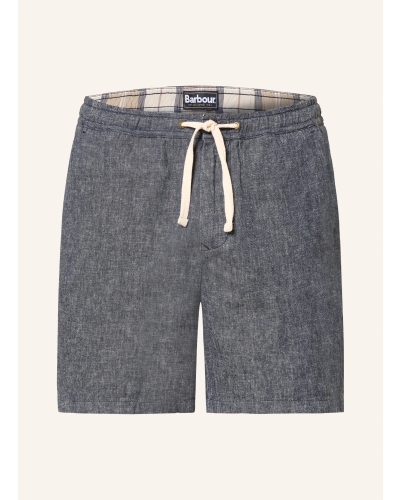 Barbour Stillwater linen blend shorts navy