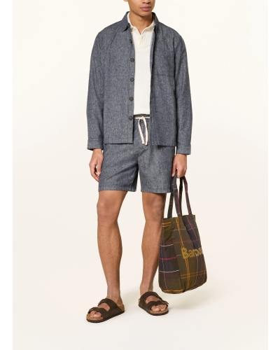 Barbour Stillwater linen blend shorts navy