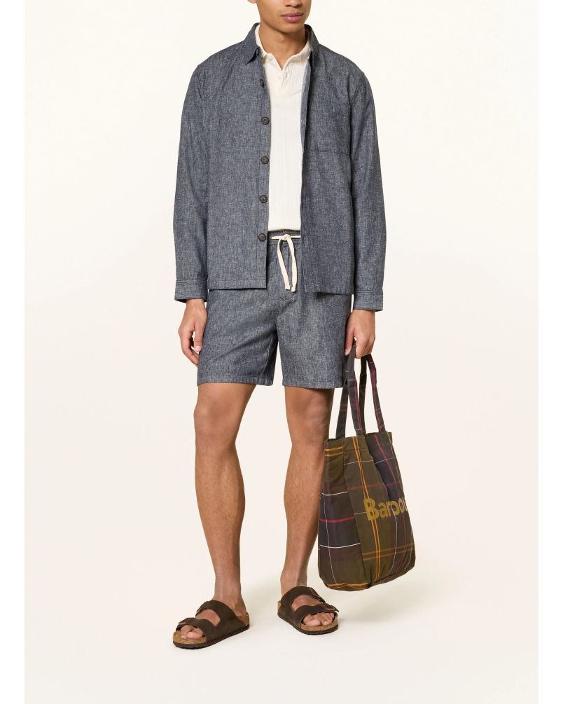 Barbour Stillwater linen blend shorts navy