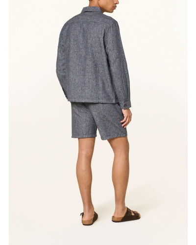 Barbour Stillwater linen blend shorts navy