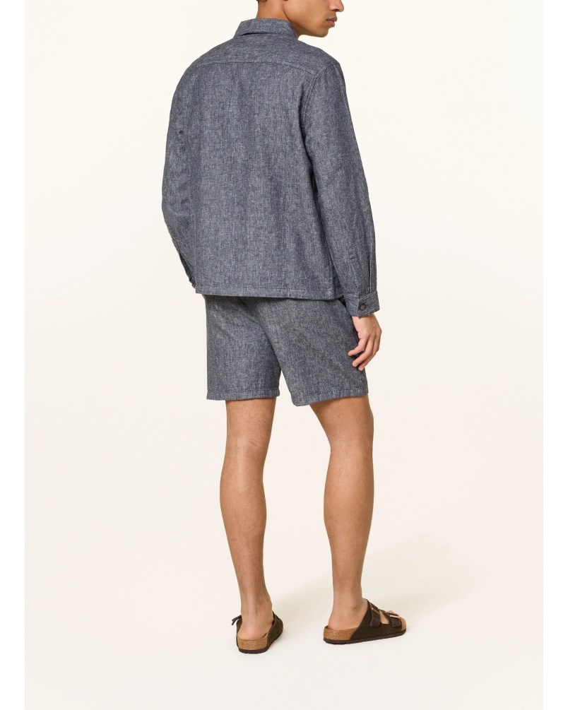 Barbour Stillwater linen blend shorts navy