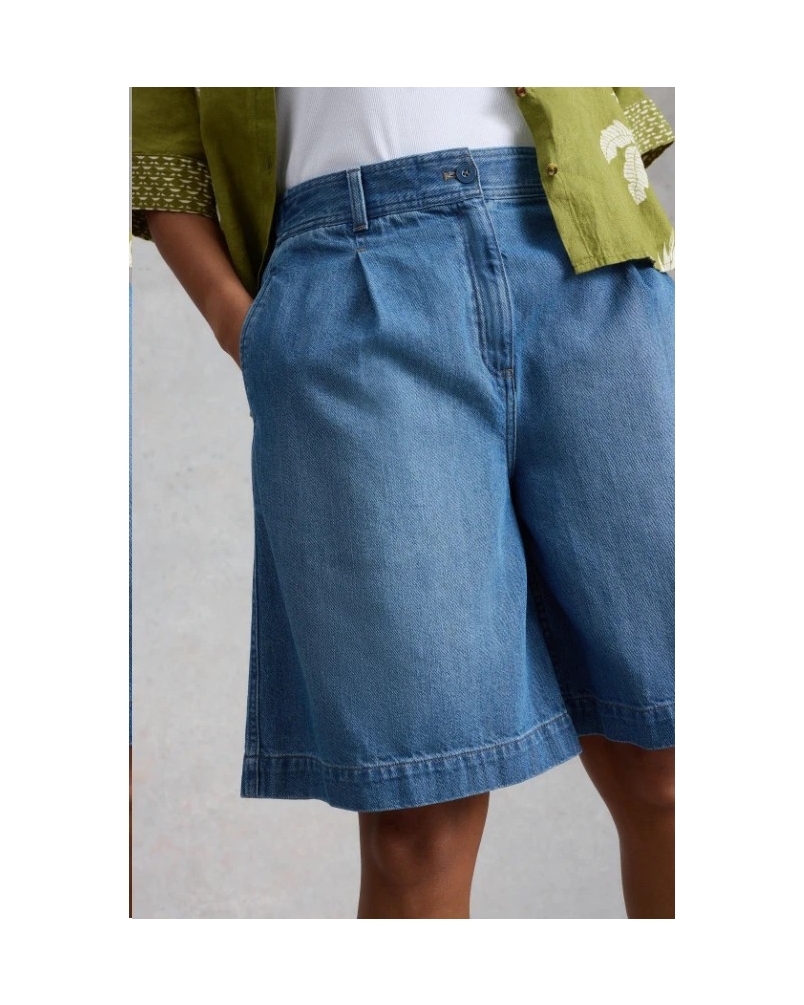 White Stuff Sascha denim short mid denim