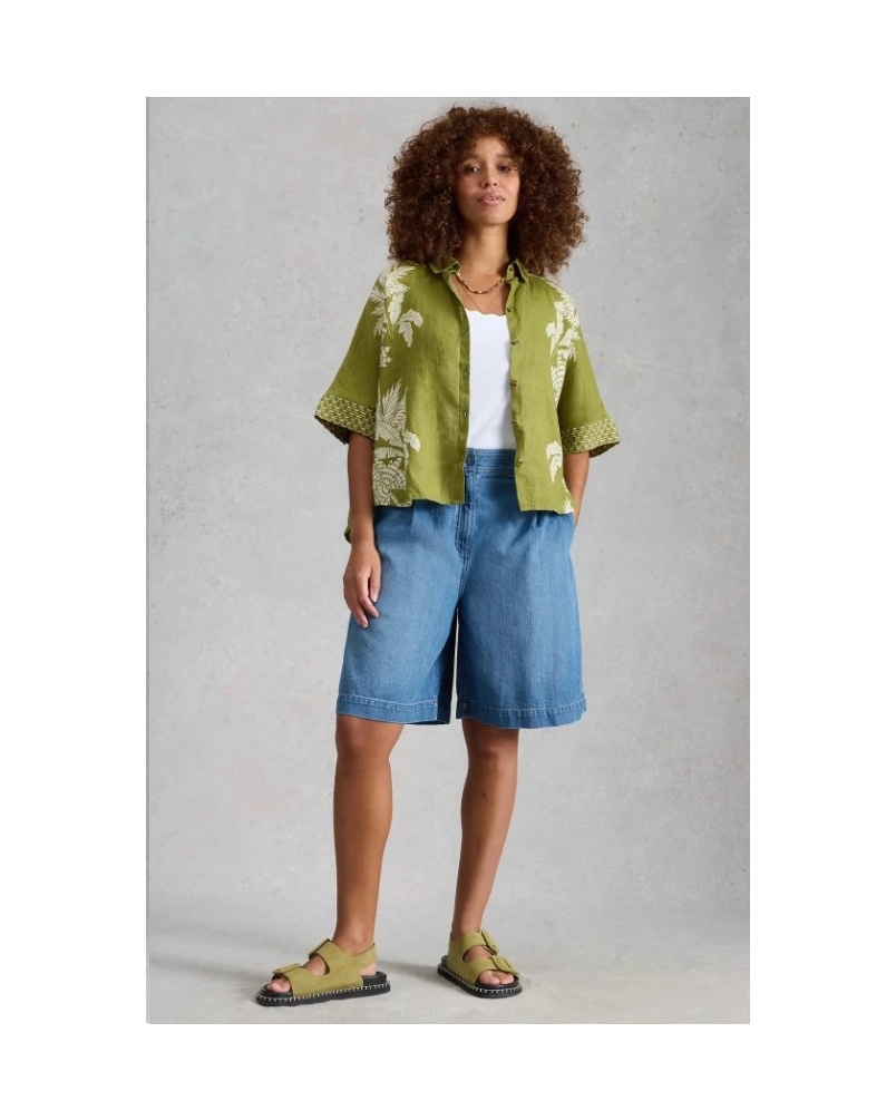 White Stuff Sascha denim short mid denim