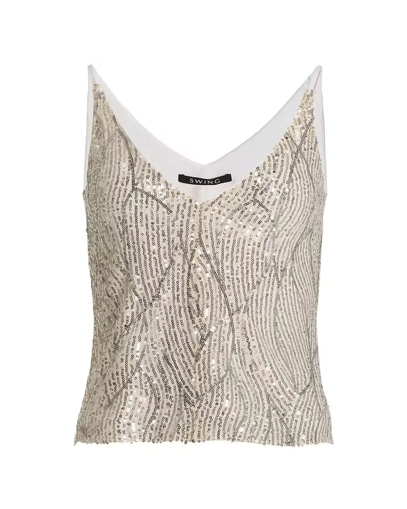Swing Top spaghetti straps beige ivory beige/ivory