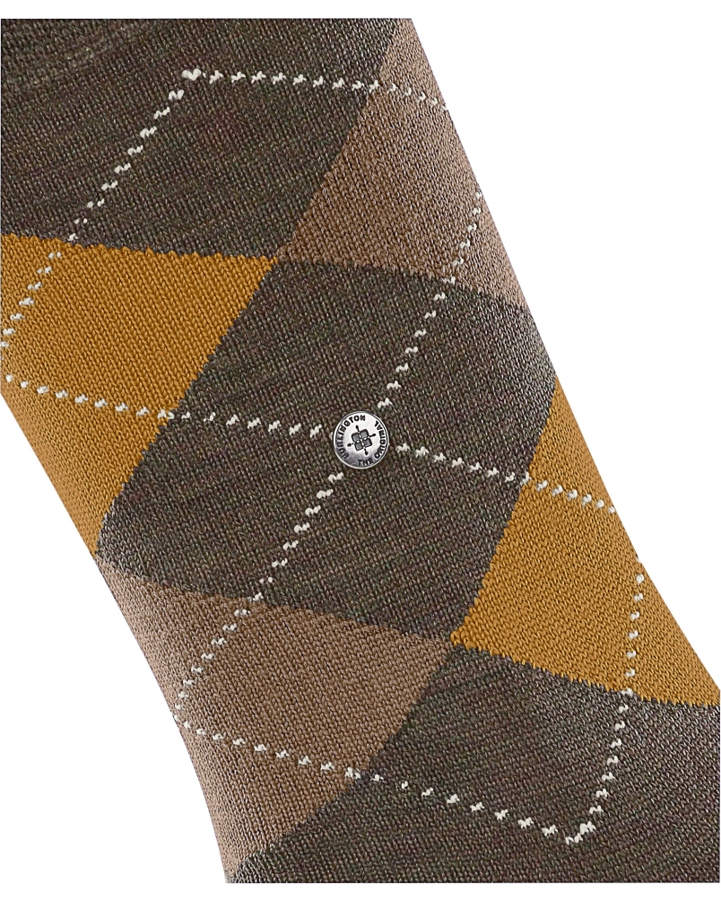 Burlington Melange Marylebone dames sokken amber green