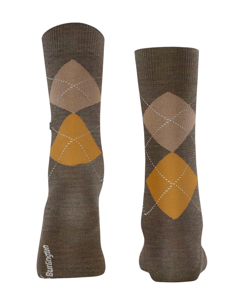 Burlington Melange Marylebone dames sokken amber green