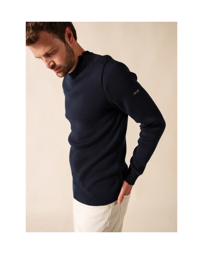 Saint James Rochefort navy vegetal/navy