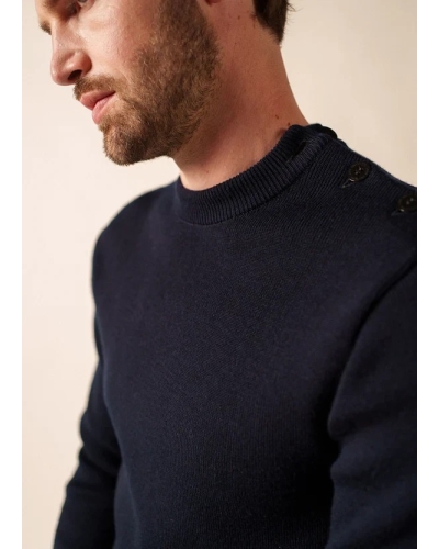 Saint James Rochefort navy vegetal/navy
