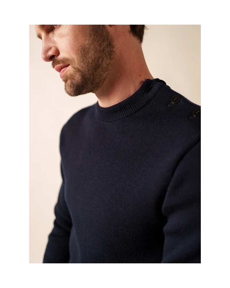 Saint James Rochefort navy vegetal/navy