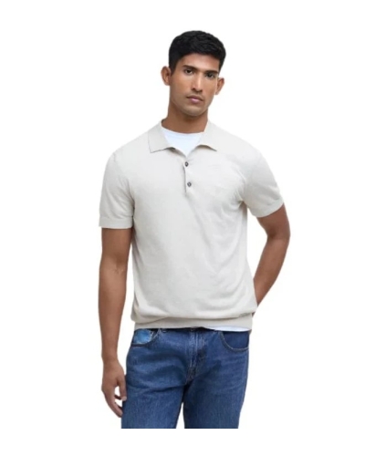 Barbour Buston knit polo gn84 uniform green