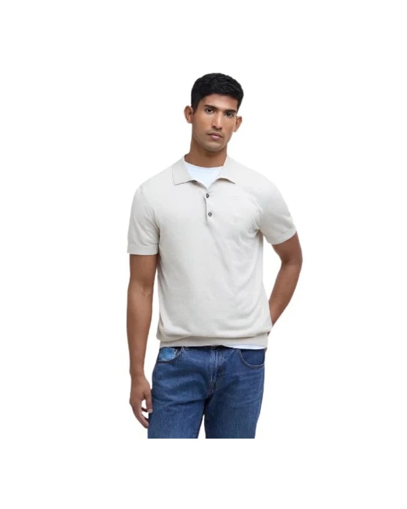 Barbour Buston knit polo gn84 uniform green