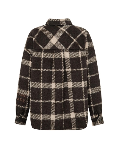 Gossia Ice shirt jacket brown check