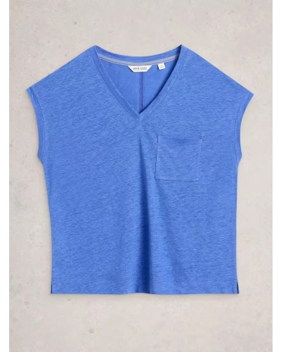 White Stuff Iris linen tee mid cora