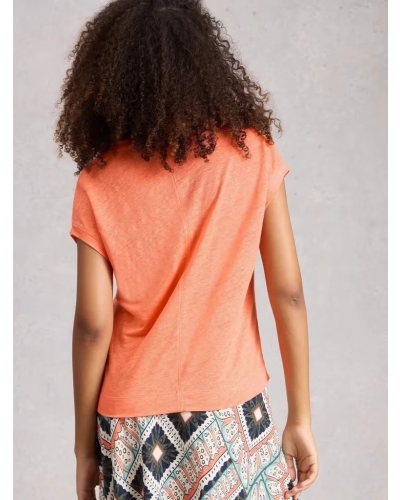 White Stuff Iris linen tee mid cora